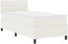 vidaXL Boxspringbett Creme und Weiß 100 x 200 cm Cordstoff 3337501 Bild 2