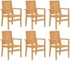 vidaXL 7-tlg. Garten-Essgruppe Massivholz Teak 3157918 Bild 3