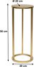 DanDiBo Blumenhocker Metall Gold Rund 50 cm Blumenständer Beistelltisch 96510 S Blumensäule Modern Pflanzenständer Pflanzenhocker Bild 2