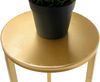 DanDiBo Blumenhocker Metall Gold Rund 50 cm Blumenständer Beistelltisch 96510 S Blumensäule Modern Pflanzenständer Pflanzenhocker Bild 4