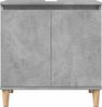 Waschbeckenunterschrank Betongrau 58 x 33 x 60 cm Holzwerkstoff Bild 4