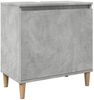 Waschbeckenunterschrank Betongrau 58 x 33 x 60 cm Holzwerkstoff Bild 2