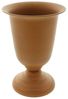 Pflanzer "Pokal" aus Metall in Rost Optik, 33 cm hoch, Outdoor Blumentopf, Pflanztopf für Draußen, Garten Amphore winterfest Bild 2