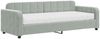 vidaXL Tagesbett mit Matratze Hellgrau 80x200 cm Samt 3196898 Bild 2