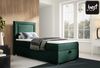 Best For Home Trinity K3 Einzel-Boxspringbett mit Bonnell-Federkern, Matratze, Topper und Bettkasten. Gepolstertes Bett mit Stauraum. Bild 2