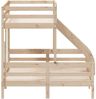 vidaXL Etagenbett 80x200/140x200 cm Massivholz Kiefer 3207165 Bild 5