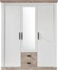 'Rovola' Kleiderschrank in Pinie weiß, Landhaus, 169x201 cm Bild 2
