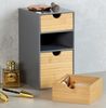 KESPER 58965 Organizer mit 3 Schubladen, grau, FSC / Mini-Kommode Bild 5