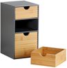 KESPER 58965 Organizer mit 3 Schubladen, grau, FSC / Mini-Kommode Bild 3