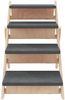 vidaXL Hundetreppe Grau 105x47 cm Massivholz Tanne 172420 Bild 5