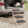 vidaXL Hundetreppe Grau 105x47 cm Massivholz Tanne 172420 Bild 3