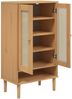 vidaXL Schuhschrank SENJA Rattan-Optik Braun 59,5x35x107cm Kiefernholz 358049 Bild 5