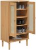 vidaXL Schuhschrank SENJA Rattan-Optik Braun 59,5x35x107cm Kiefernholz 358049 Bild 3