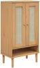 vidaXL Schuhschrank SENJA Rattan-Optik Braun 59,5x35x107cm Kiefernholz 358049 Bild 2