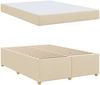 vidaXL Bettrahmen mit Matratze Creme 160 x 200 cm Stoff 3399368 Bild 4