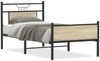 vidaXL Bettgestell ohne Matratze Sonoma-Eiche 90x200 cm Holzwerkstoff 4106973 Bild 2