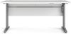 Dmora Schreibtisch Gonu, Mehrzweckschreibtisch, Bürotisch für PC, Eckschreibtisch, 150x80 h119 cm, Weiß und Grau Bild 4
