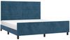 vidaXL Bettgestell mit Kopfteil Samt Dunkelblau 160x200 cm Bild 3