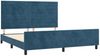 vidaXL Bettgestell mit Kopfteil Samt Dunkelblau 160x200 cm Bild 4
