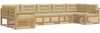 vidaXL Outdoor-Sofagarnitur mit Kissen 7 pcs Weiß und Beige 3391073 Bild 2