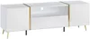 Vente-unique - MARZIALO TV unit Holz, Platte WeißGold - B 41 cm x H 51,8 cm x L 158 cm Bild 3