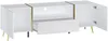 Vente-unique - MARZIALO TV unit Holz, Platte WeißGold - B 41 cm x H 51,8 cm x L 158 cm Bild 4
