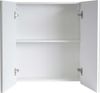 Spiegelschrank HWC-B19b, Badschrank Hängeschrank, 2 Regalböden hochglanz MVG-zertifiziert 70x60x16cm ~ weiß Bild 5