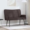 vidaXL 2-Sitzer Sofa Dunkelbraun 115 x 61 x 87 cm Stoff 42028906 Bild 1