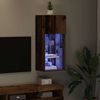 vidaXL Wandmontierter TV-Schrank mit LED Altholz 40,5 x 30 x 90 cm 882954 Bild 5
