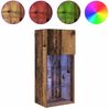 vidaXL Wandmontierter TV-Schrank mit LED Altholz 40,5 x 30 x 90 cm 882954 Bild 4