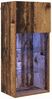 vidaXL Wandmontierter TV-Schrank mit LED Altholz 40,5 x 30 x 90 cm 882954 Bild 2