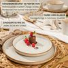 SÄNGER Steingut Geschirrset Rio Creme, Tafelservice 12 teilig für 4 Personen Bild 5