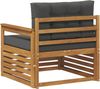 vidaXL Outdoor-Sofa Massives Akazienholz und Polyester 3436382 Bild 5