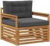 vidaXL Outdoor-Sofa Massives Akazienholz und Polyester 3436382 Bild 2