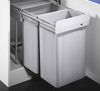 WESCO 757811-85 Abfallsorter 52 (2x26) Liter BIG DOUBLE ab 40 cm Schrankbreite / Traditionline Double-Master 485 S/400-2, alugrau Bild 3