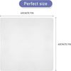 URAQT Herren Taschentücher Set 6 Stück Weiß Baumwolle Stoff 40x40cm Bild 2