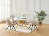 Vente-unique - KOMONI Esstisch Holz, Platte WeißGold - B 120 cm x H 76 cm x L 170 cm220 cm120 cm Bild 1