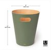 Umbra Woodrow Abfalleimer, Abfall Eimer, Abfallkorb, Papierkorb, Holz, Natur / Tannengrün, 7. 5 L, 082780-1095 Bild 4