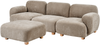 Modulsofa 3-Sitzer AMLI Stoff Beige mit Ottomane Bild 5
