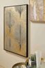 Bild Fan MDF-Holz und Gewebe, modern, Gold und Schwarz, Hochformat 82x122 cm, Indoor Bild 5