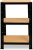 shelfplaza BLACK 90x23x23 cm Schwerlastregal in schwarz mit 3 Böden und 175 kg Traglast pro Boden Bild 4