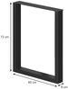 Tischbeine Schwarz 60 x 72 cm Quadratisch Vicco Bild 3