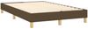 Boxspringbett mit Matratze & LED Stoff Dunkelbraun 120x200 cm, Härtegrad: H2 [3133784] Bild 5