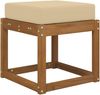 vidaXL Sitzkissen für Outdoor Beige 40 x 40 x 8 cm 100 % Polyester 900934 Bild 3