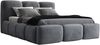 Polsterbett STAR 160x200 ohne Matratze mit Bettkasten und Lattenrost. Farbe: Anthracite 18 Bild 3