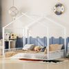 Bett 140x200 cm Hausform aus Metall – Kinderbett in Weiß, ohne Matratze Bild 2