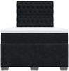 vidaXL Boxspringbett mit Matratze Schwarz 120x190 cm Samt 3290866 Bild 4