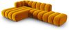 Micadoni Modulares Ecksofa offen Lupine 5-Sitzer Links Samtstoff Salvador Gelb Bild 2