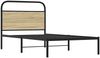 vidaXL Bettgestell ohne Matratze 107x203 cm Sonoma-Eiche Holzwerkstoff 4100254 Bild 5