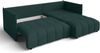 AX LIVING Ecksofa Grün mit Schlaffunktion und Bettkasten Cosmova 248cm Bild 5